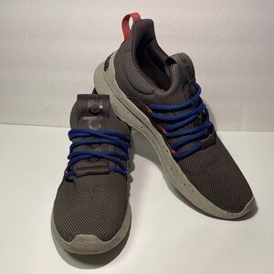 Adidas Men's Gray Sneakers with Blue Highlights Running Lite Racer 9 1/2